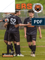 Wycombe Tigers Cup Final Programme 01/05/2016