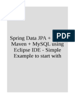 Spring Data JPA + JSF + Maven + MySQL Using Eclipse IDE