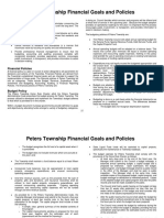 Financial Goals Policies (P. 37-44)