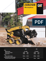 Catalogo Minicargadores 232b 242b Caterpillar Caracteristicas Equipamiento Dimensiones Especificaciones