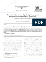 Direct and Indirect Means of Predicting Forage Quality Through Near Infrared Reflectance Spectros