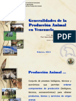 Generalidades de La Produccion Animal en Venezuela