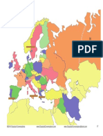 c2 Europe Color Blank Map