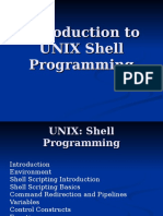 Introduction To UNIX Shell Programming