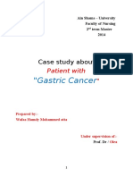 "Gastric Cancer: Case Study About