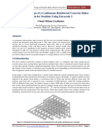 Analysis and Design of A Continuous R. C. Raker Beam Using Eurocode 2