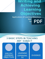 Lesson Planniung Writing - Learning Objectives 22 - 2-12