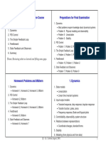 Lecture 18 - Summary of The Course Preparations For Final Examination