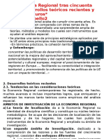 La Economía Regional Tras Cincuenta Años