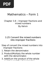 Math Chapter 3.8 Form 1 by Kelvin