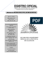Ley Orgánica de Régimen Especial de La Provincia de Galápagos