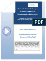 "BOLETÍN INFORMATIVO" Pronóstico para El Trimestre Marzo-Abril - Mayo2016 PDF