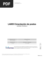 LA009 Cimentación de Postes