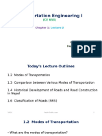 Transportation Engineering I: Rajesh Khadka Department of Civil Engineering Acem