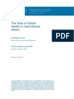 The Rise of Global Health in International Affairs: Transcript