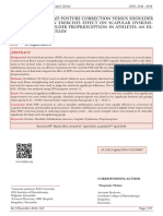 Forward Head Posture Correction Versus Shoulder Stabilization Exercises Effect On Scapular Dyskinesia and Shoulder Proprioception in Athletes An Experimental Study