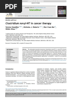 Clostridium Novyi-Nt in Cancer Therapy: Sciencedirect