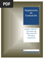 Reglamento de Evaluación