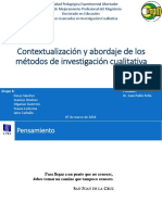 Contextualización y Abordaje de Los Métodos de Investigación Cualitativa