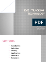 Eye Tracking Technology: A.Mani Kumari 07A21F0007