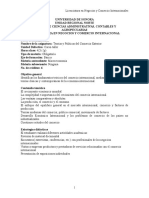 Teorías y Políticas Del Comercio Internacional