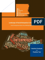 Social Entrepreneurship in Asia Working Paper Landscape of Social Enterprises in Singapore