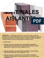 Materiales Aislantes