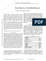 Pyrolysis of Rice Husk in A Fixed Bed Reactor