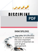 DISCIPLINE (Classroom Management)