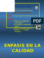 Enfasis en La Calidad Exponer