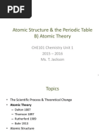 1 Atomic Structure Periodic Table - B - Atomic Theory