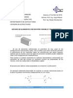 Secciones No Prismaticas