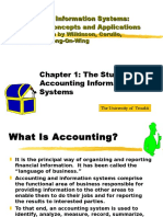 Chapter 1: The Study of Accounting Information Systems