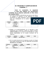 Evidencia Registro y Codificacion de Cuentas T