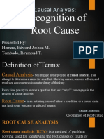 Recognition of Root Cause