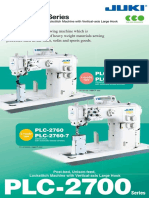 Product Manual - Juki PLC-2700 (2 Needle Post)