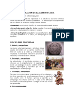 Antropologia y Disciplinas Asociadas