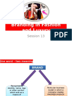 Branding in Fashion and Luxury