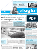 Edición Impresa El Siglo 14-05-2016