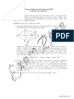 Regional Mathematical Olympiad-2000 Problems and Solutions