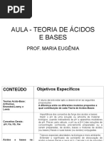 Aula 4 - Teoria de Ácidos e Bases