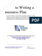 The Guide To Writing A Business Plan Is Designed To Help New or Existing