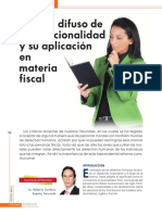 Control Difuso de Convencionalidad y Su Aplicacion en Materia Fiscal