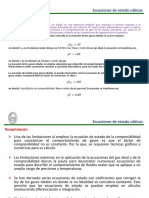 4.4 Ecuaciones de Estado Cubicas