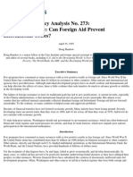 Help or Hindrance: Can Foreign Aid Prevent International Crises?, Cato Policy Analysis