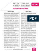 2014 Expectativas de Aprendizagem Ensino Fundamental 1o Ao 5o Ano 5o Ano Ciencias