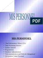 Chapter 8-Mis Personnel