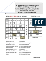 Time Table 1st SEM 2013 - 14