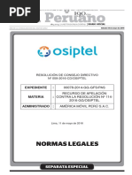 Resoluciones OSIPTEL