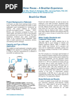 Car Wash Water Reuse - Brazilian Experience